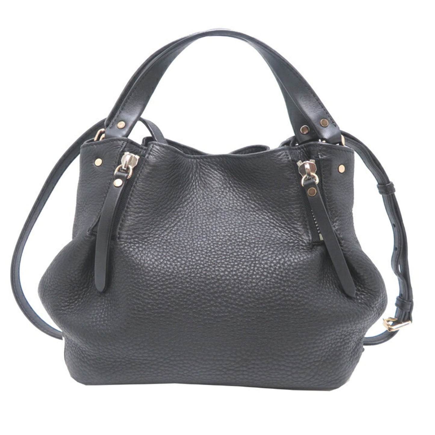 Burberry Black Leather Shoulder Bag ( )