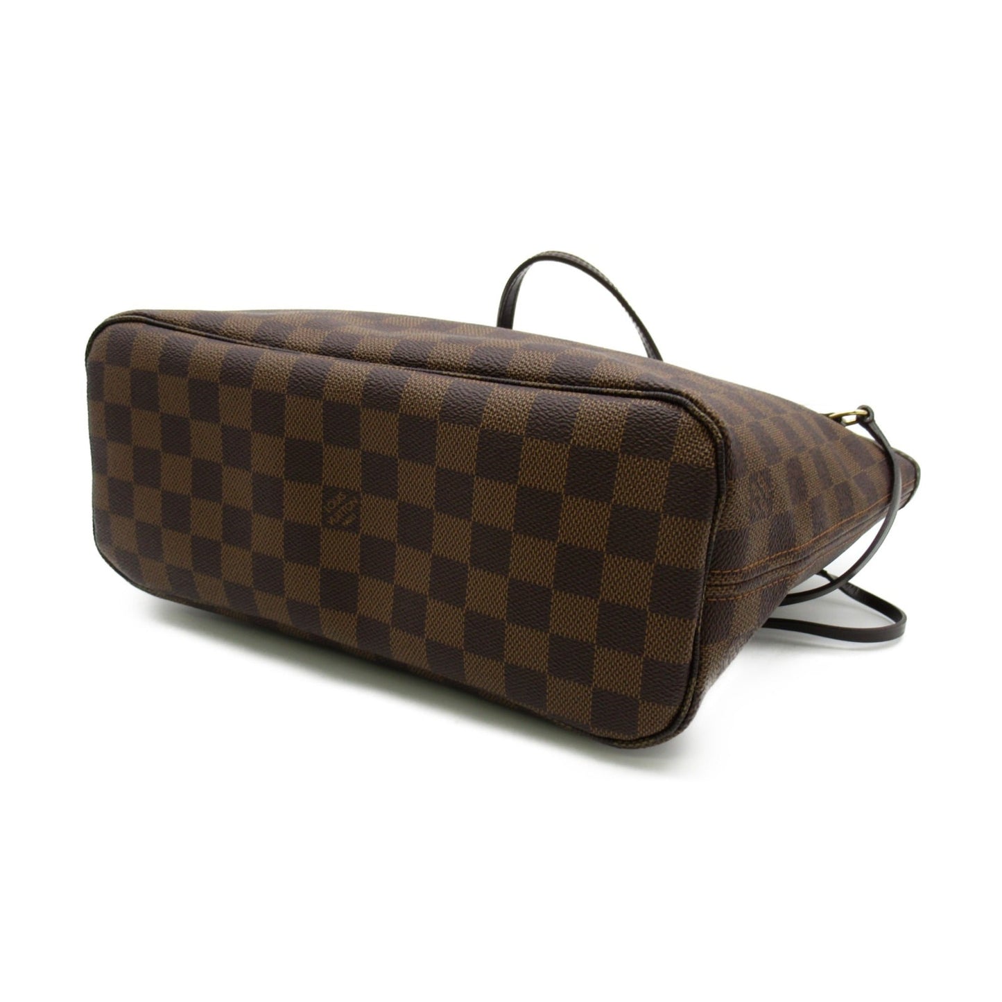 LOUIS VUITTON Neverfull PM Tote Bag Brown Ebene Damier PVC coated canvas