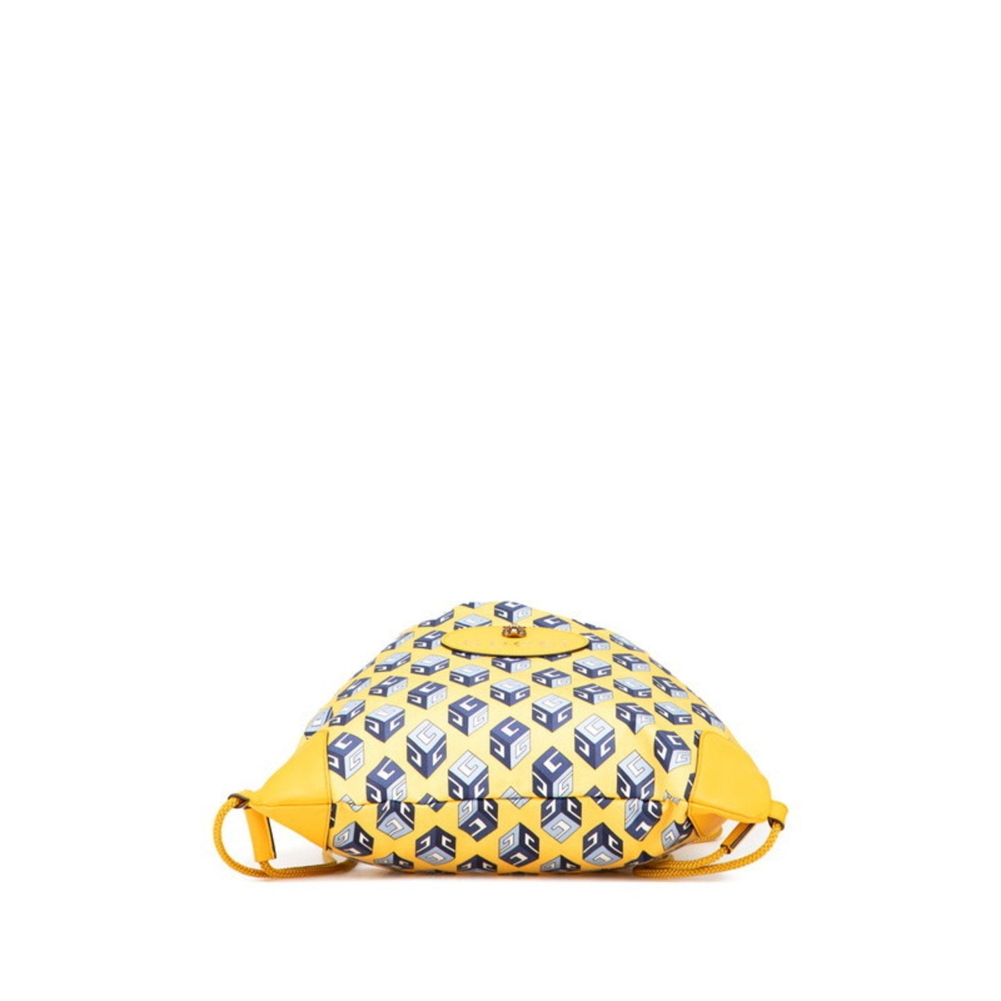Gucci Blue Yellow Nylon Leather Backpack ( )