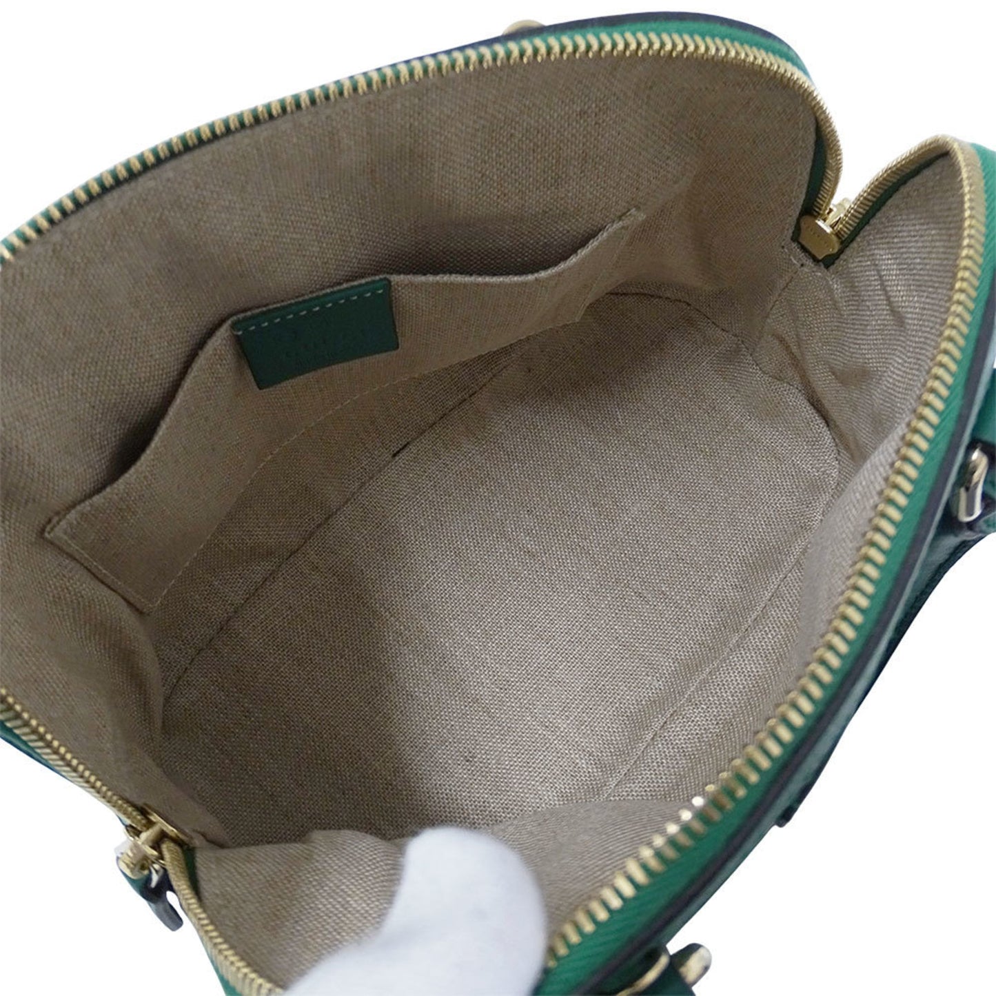 Gucci Green Leather Handbag Shoulder Bag ( )