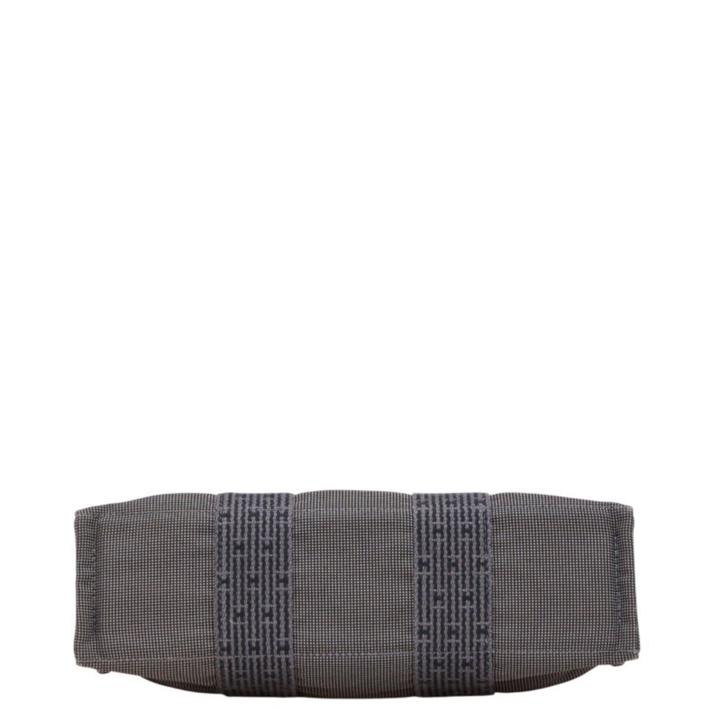 Hermes Her Line Gray Canvas Handbag Tote Bag ( )