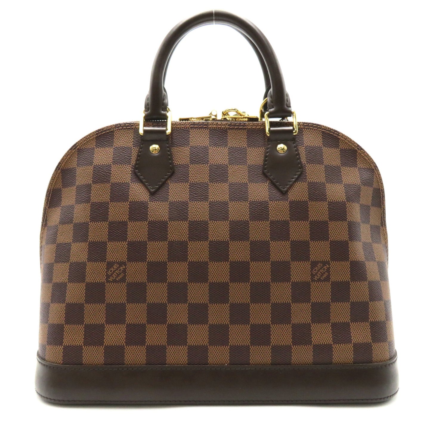 LOUIS VUITTON Alma PM Brown Ebene Damier PVC coated canvas Handbag