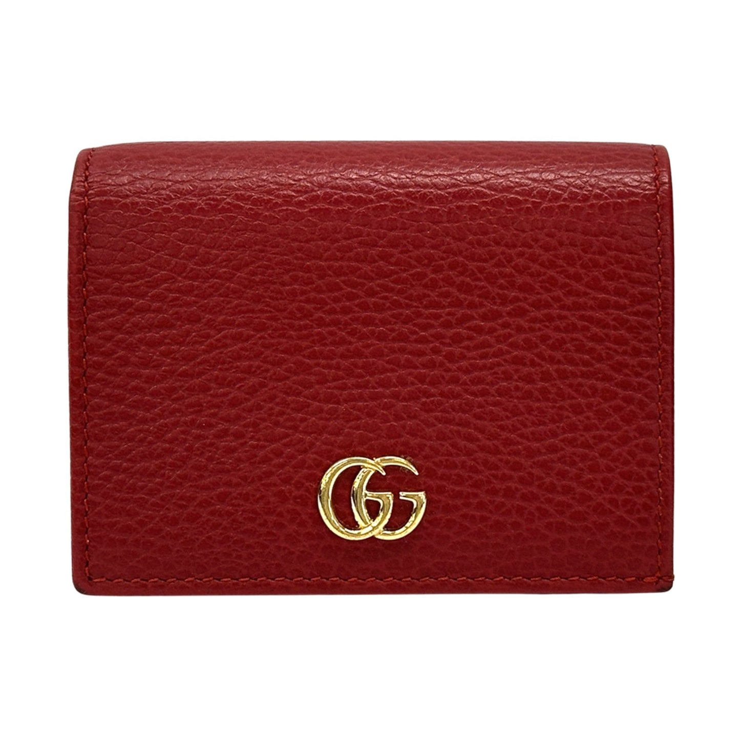 Gucci Red Color Leather Wallet (Bi-Fold) ( )