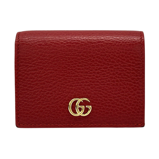 Gucci Red Color Leather Wallet (Bi-Fold) ( )