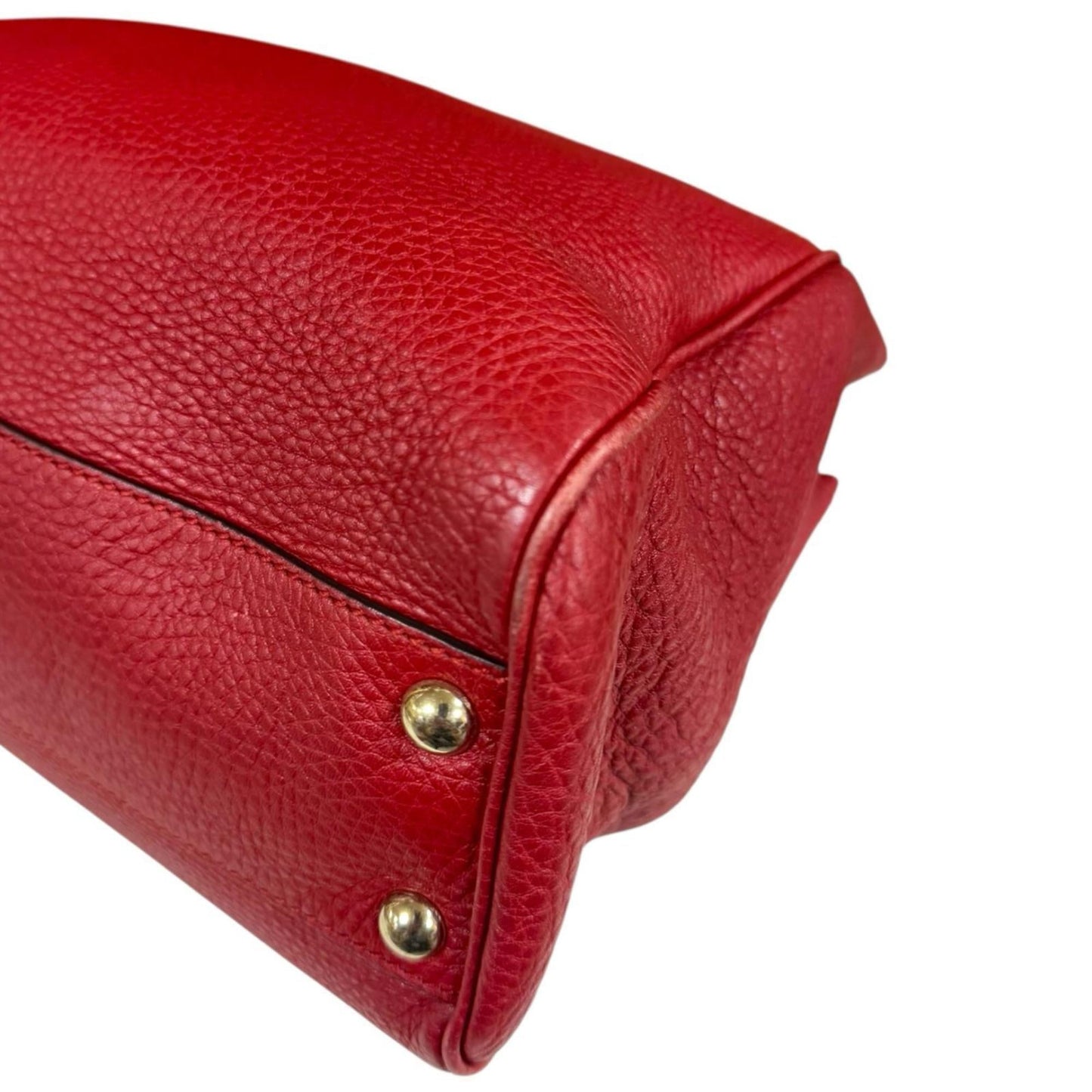 Gucci Red Color Bamboo Shoulder Bag ( )