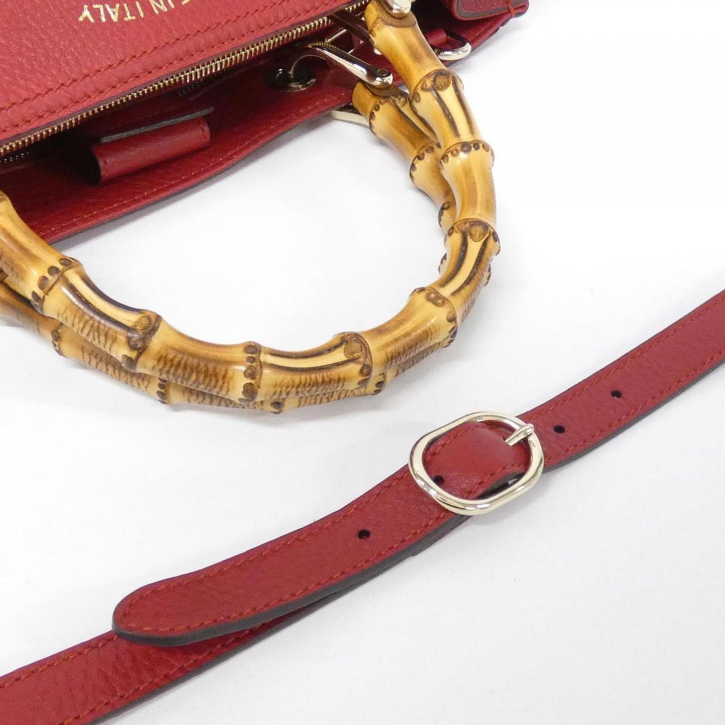 Gucci Dark Red Leather Handbag ( )