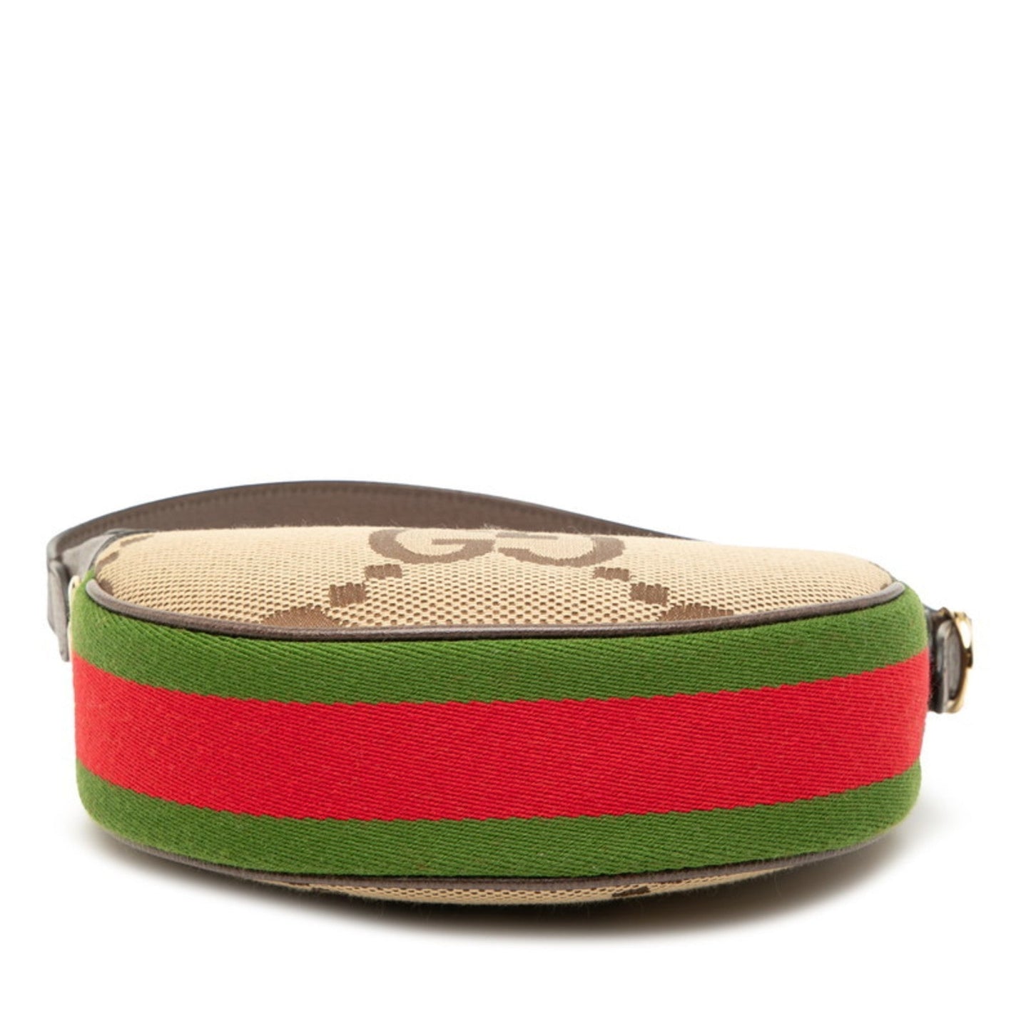 Gucci Beige Brown Canvas Leather Handbag Shoulder Bag ( )