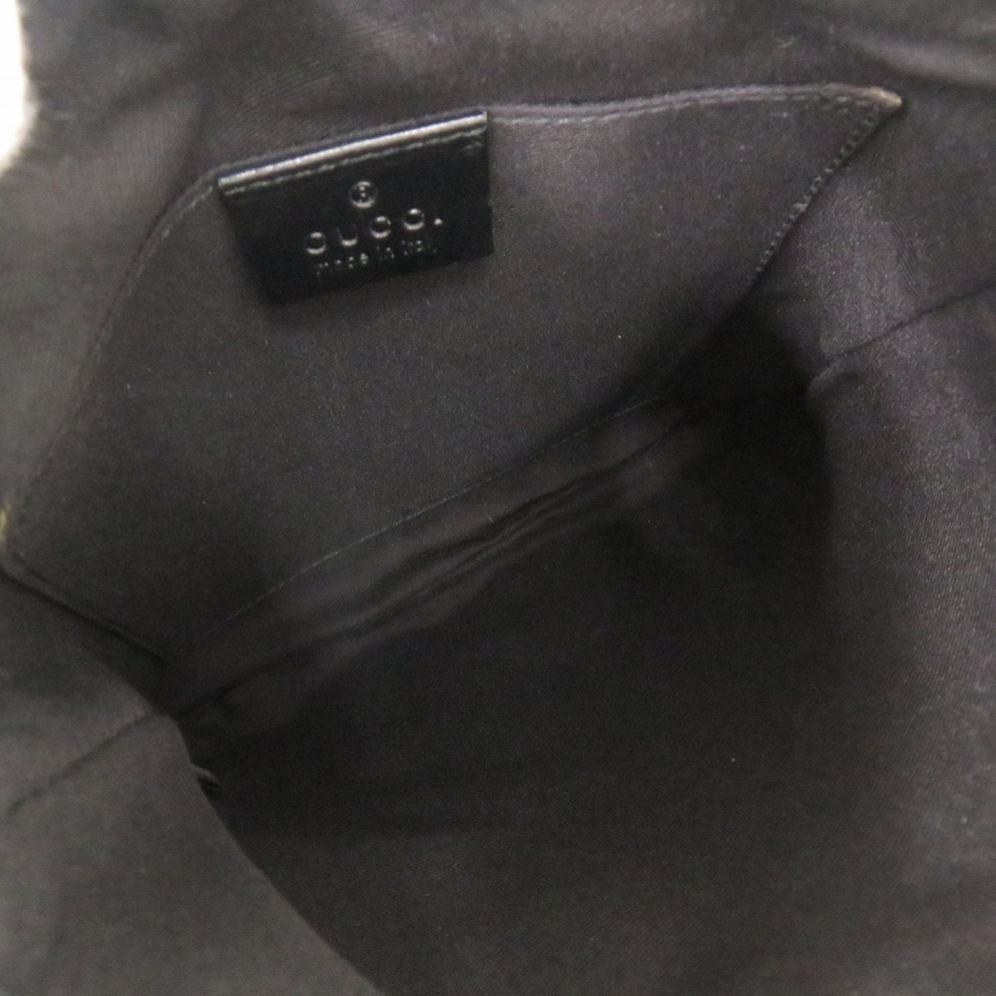 Gucci Gg Canvas Black Gg Canvas Leather Shoulder Bag ( )