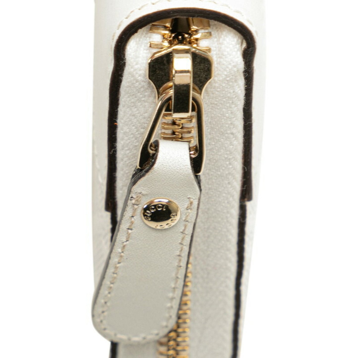 Gucci White Pvc Leather Long Wallet (Bi-Fold) ( )