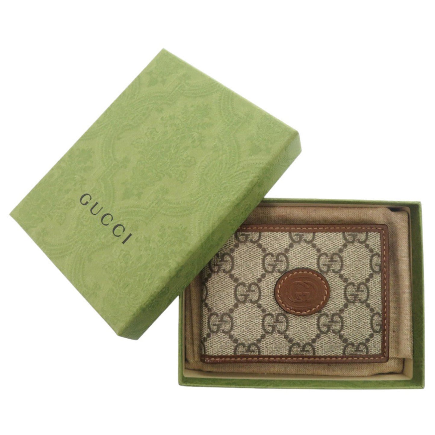 Gucci Beige Gg Supreme Wallet (Bi-Fold) ( )