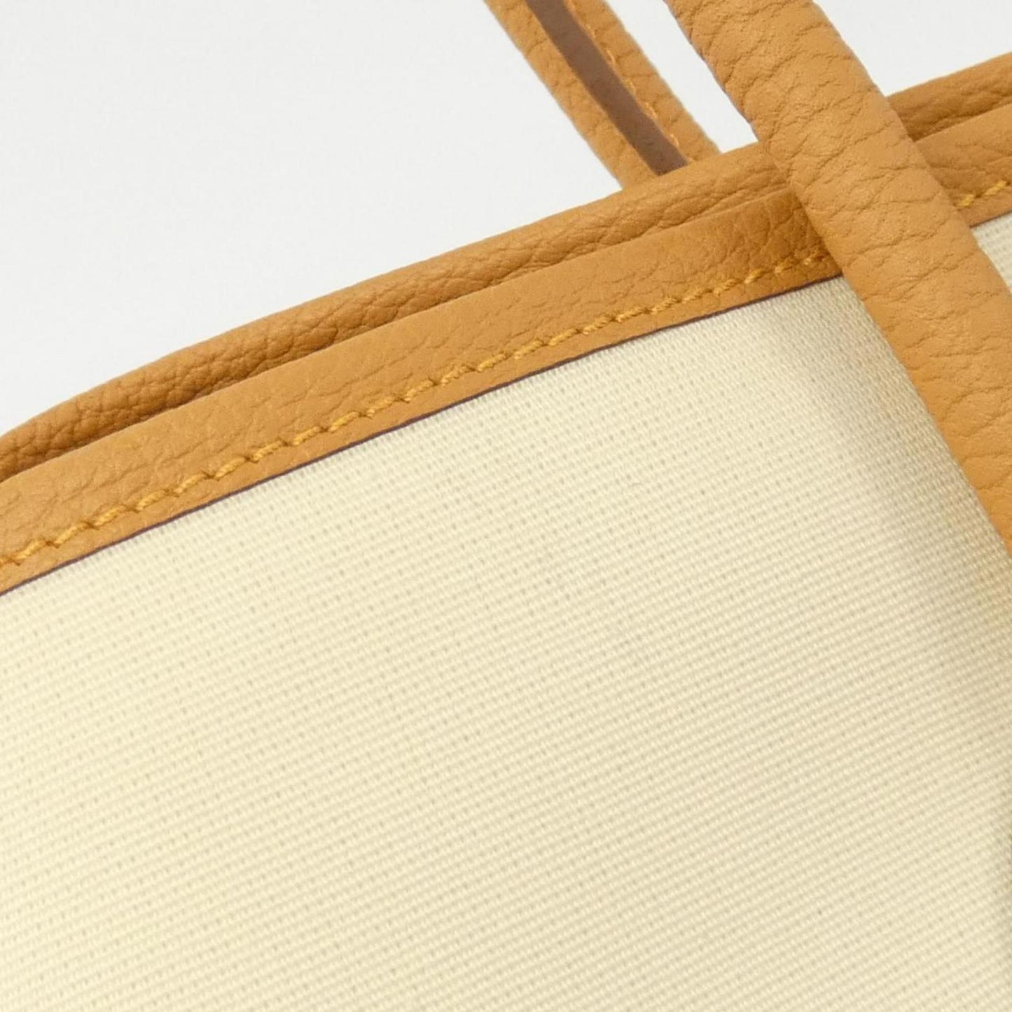 Hermes Garden Natural Sable Toile Officier Negonda Leather Handbag ( )