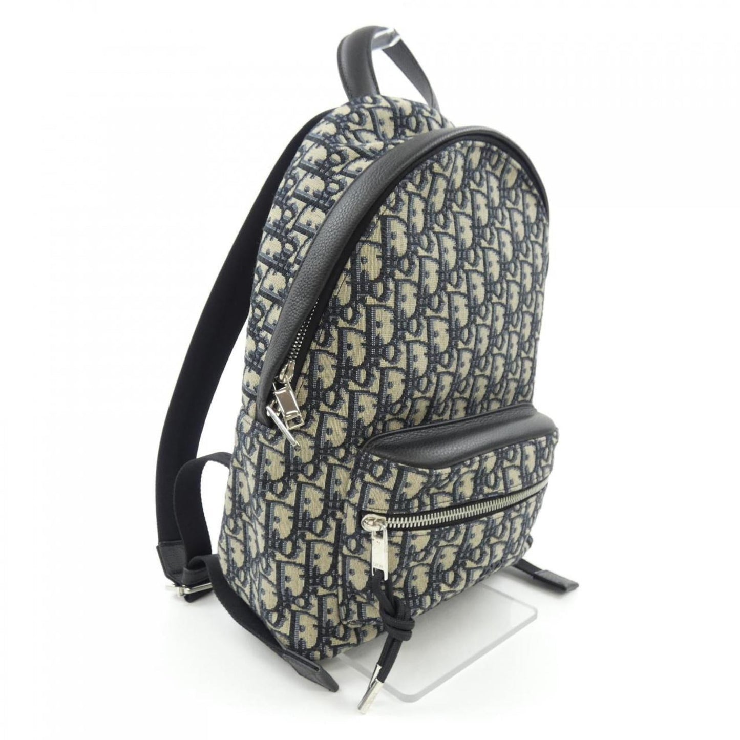 Christian Dior Beige Black Navy Handbag ()