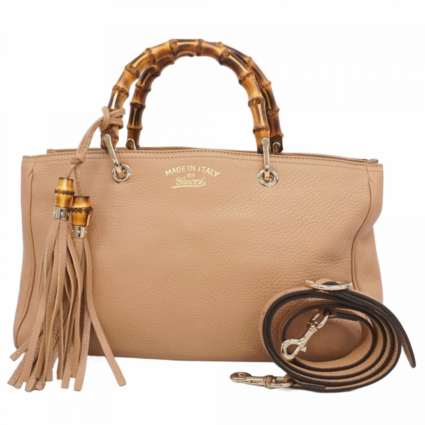 Gucci Beige Leather Handbag ( )