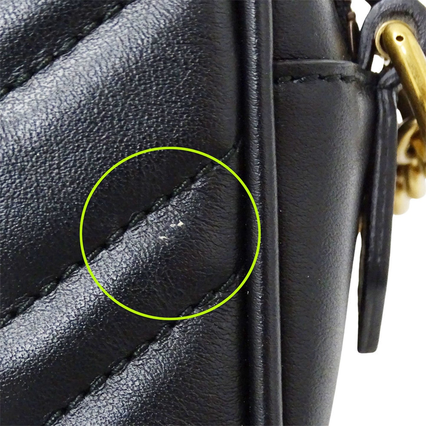 Gucci Black Leather Shoulder Bag ( )