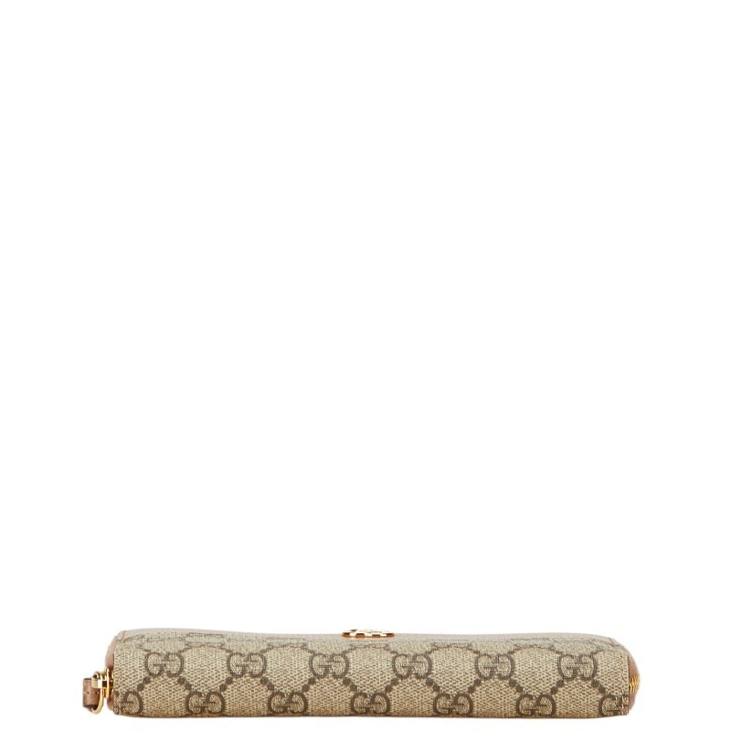 Gucci Beige Pvc Leather Long Wallet (Bi-Fold) ( )