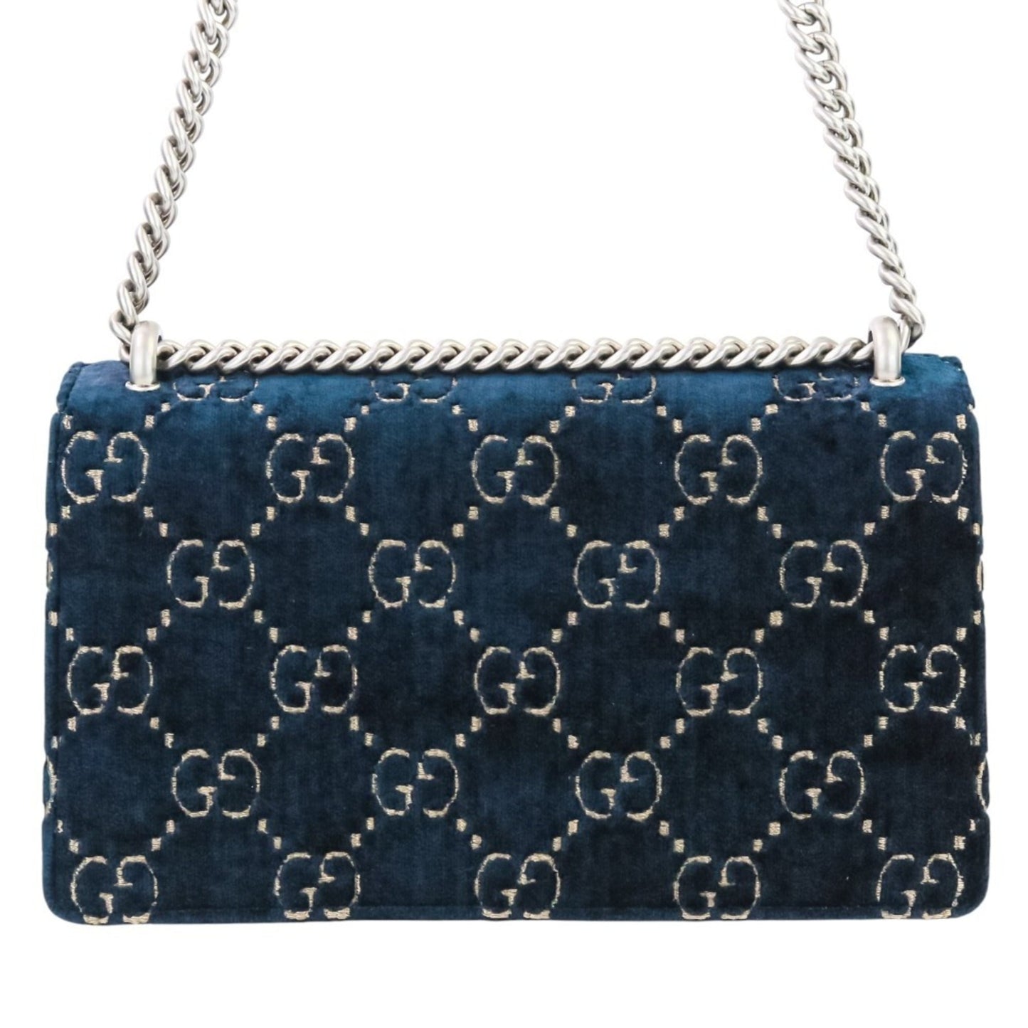 Gucci Navy Velvet Shoulder Bag ( )