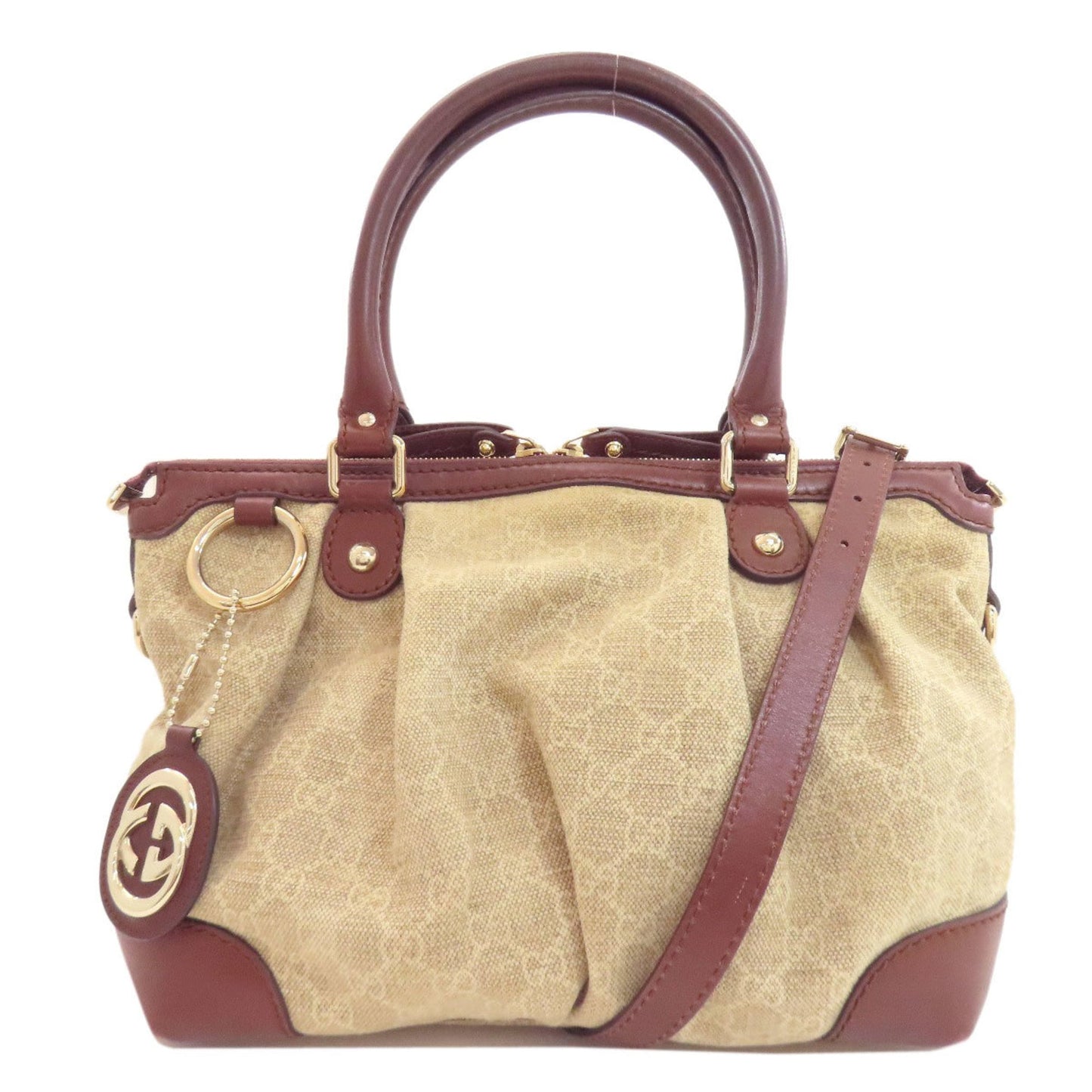 Gucci Brown Canvas Tote Bag ( )