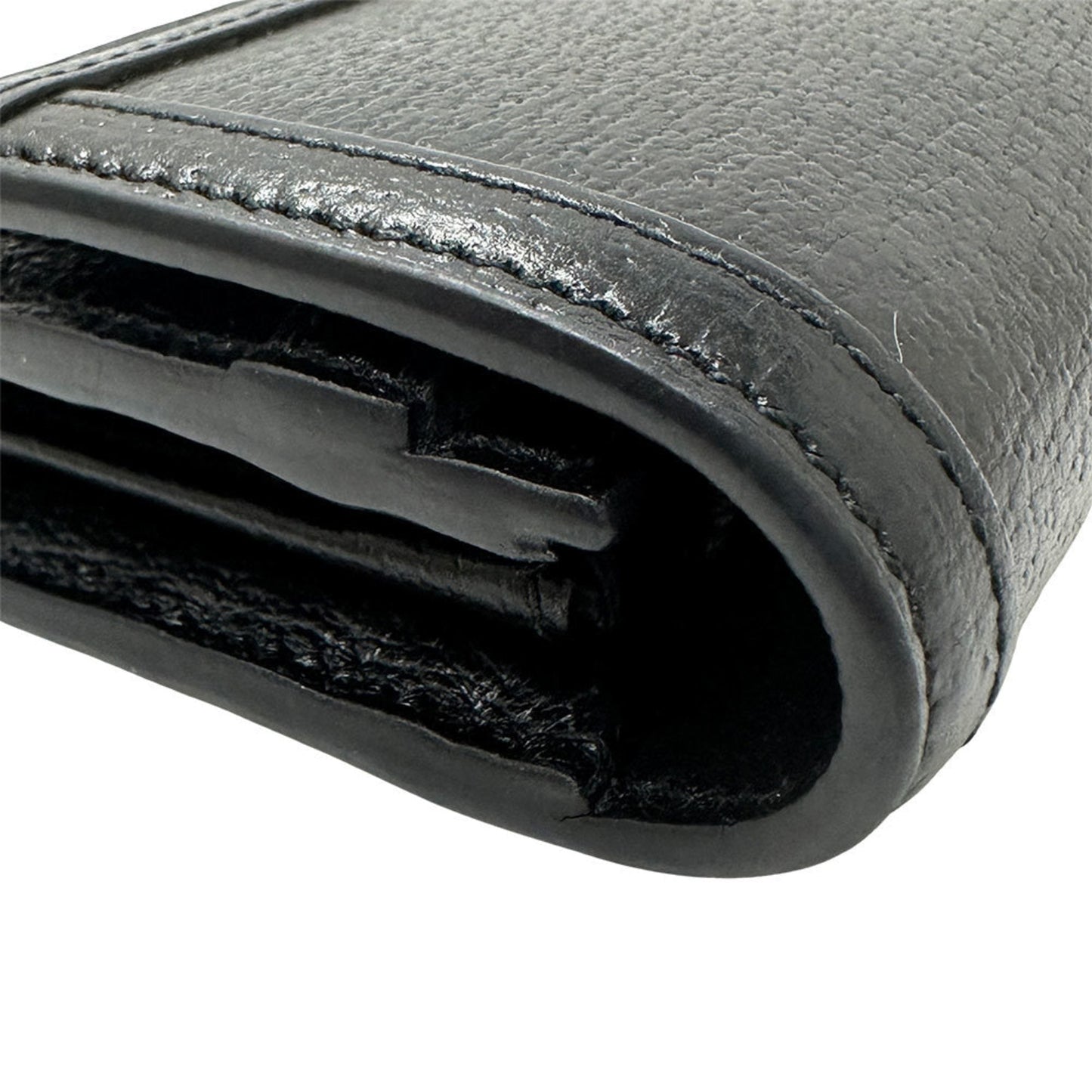 Gucci Black Leather Long Wallet (Bi-Fold) ( )