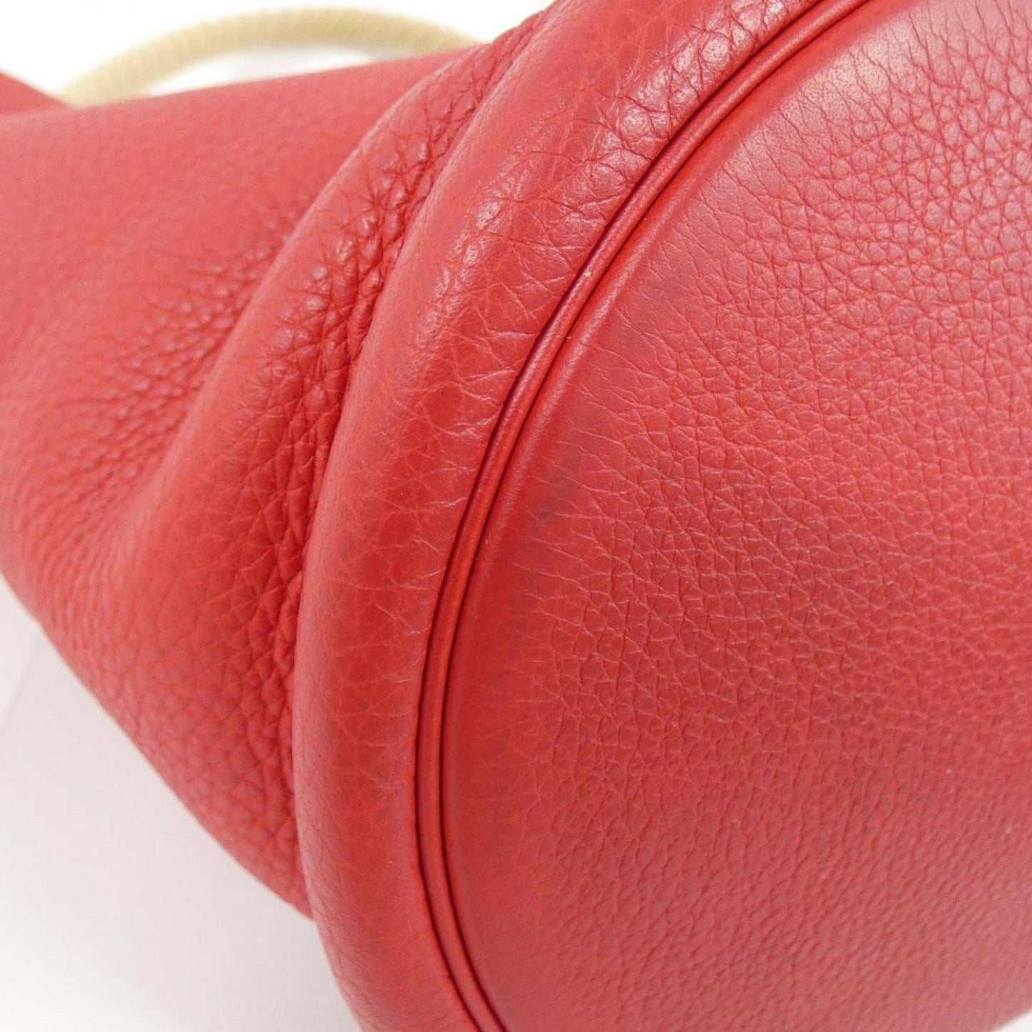 Hermes Rouge Garance Taurillon Clemence Leather Shoulder Bag ( )