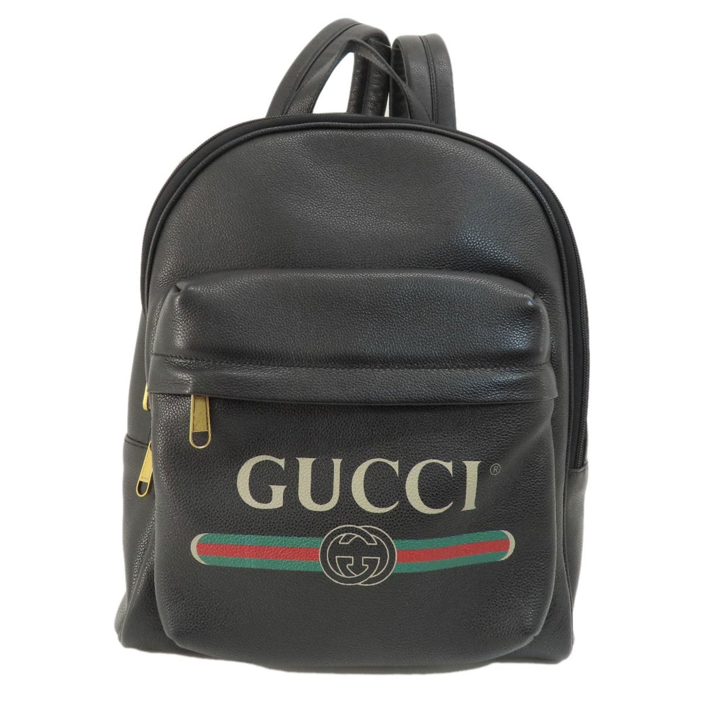 Gucci Black Leather Backpack ( )
