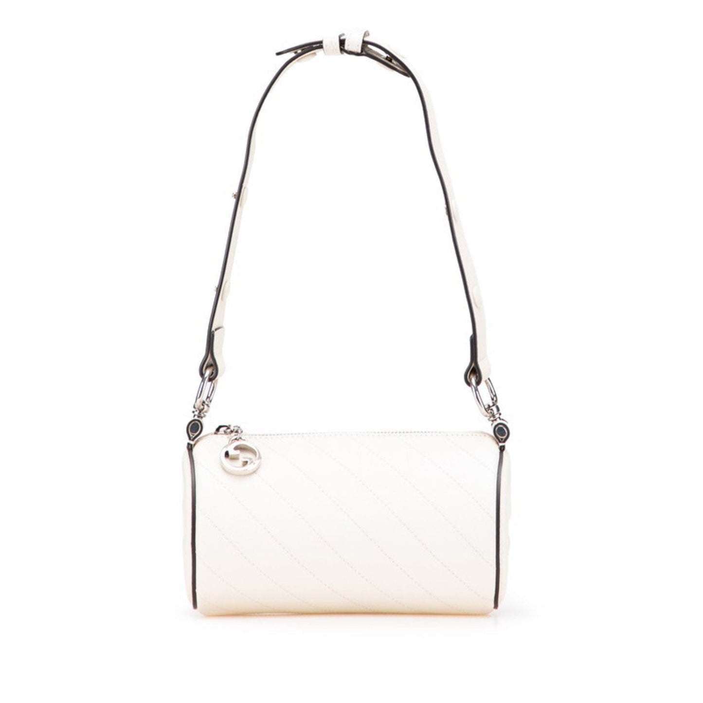Gucci White Leather Handbag Shoulder Bag ( )