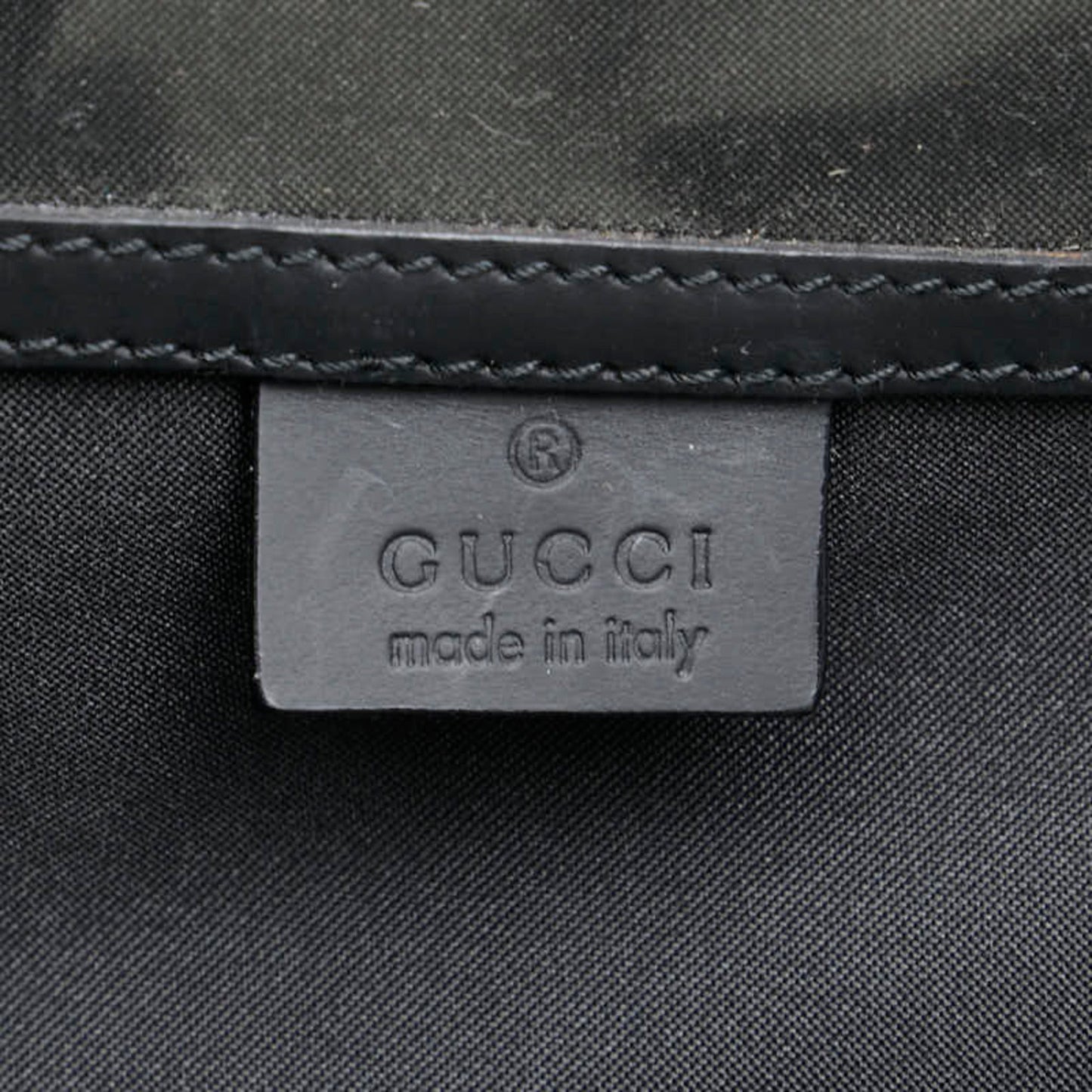 Gucci Black Nylon Leather Boston Bag ( )