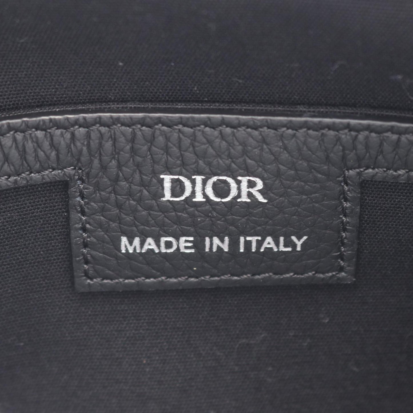 Christian Dior Black Canvas Leather Messenger Bag Shoulder Bag ()