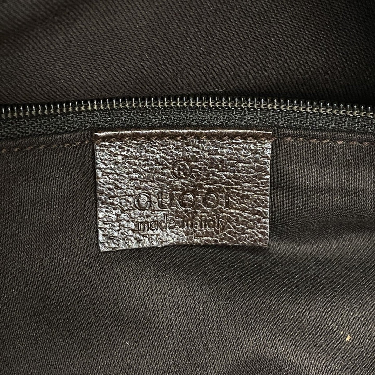 Gucci Brown Canvas Tote Bag ( )