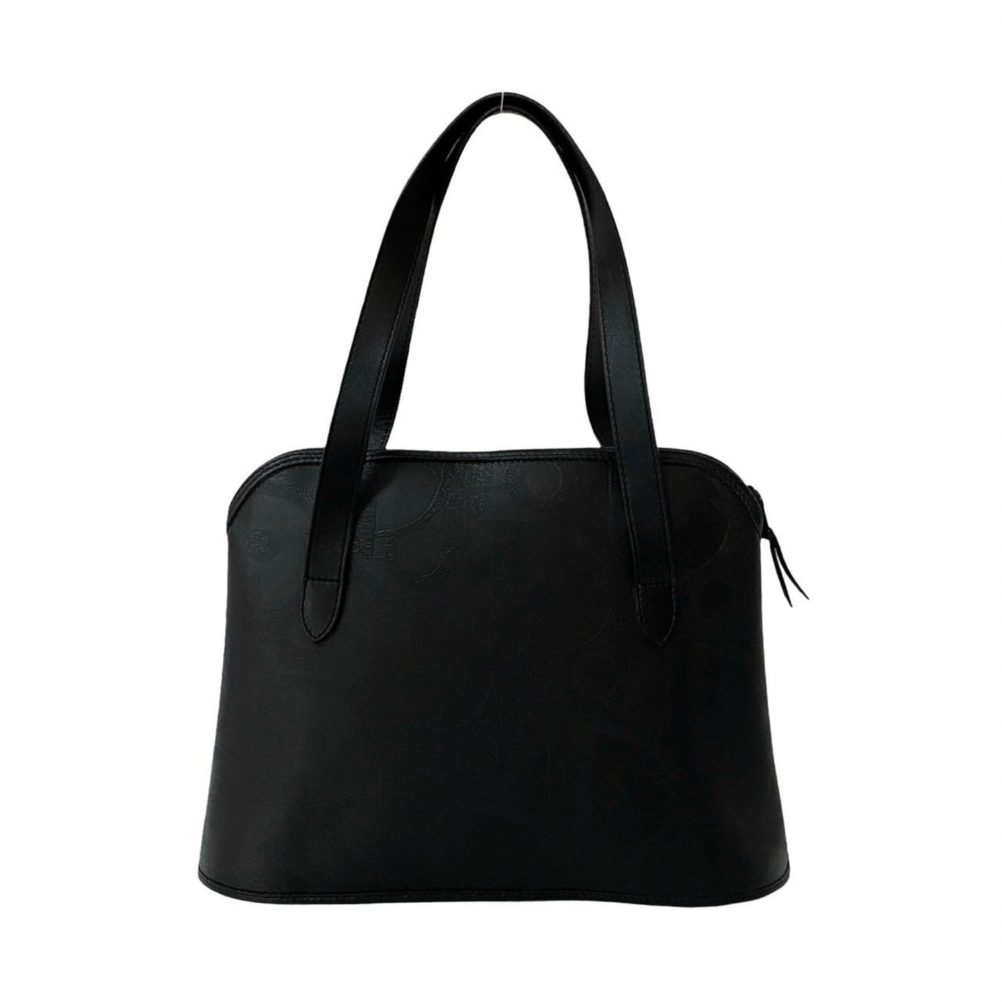 Christian Dior Black Leather Pvc Boston Bag Handbag ()