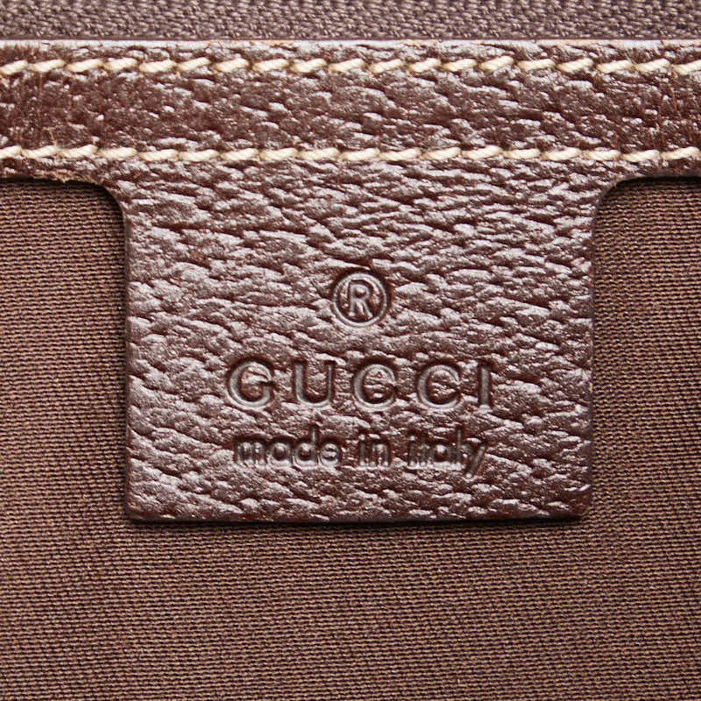 Gucci Gg Canvas Beige Brown Gg Canvas Leather Shoulder Bag Tote Bag ( )