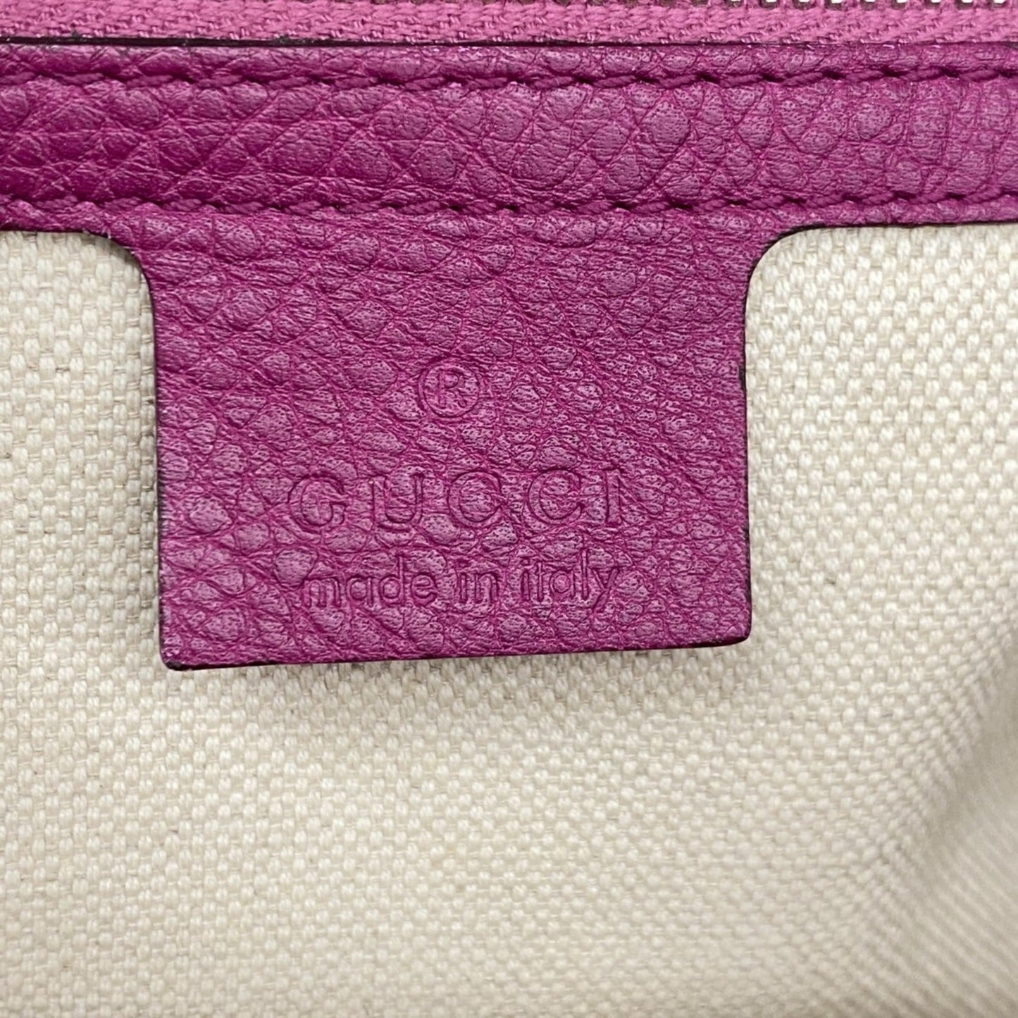 Gucci Purple Leather Handbag ( )