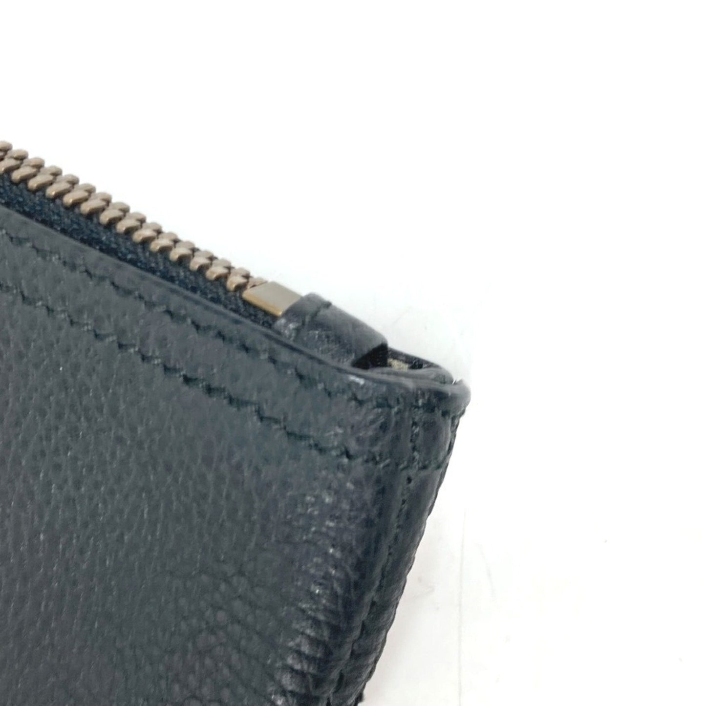 Gucci Black Leather Clutch Bag Pouch ( )