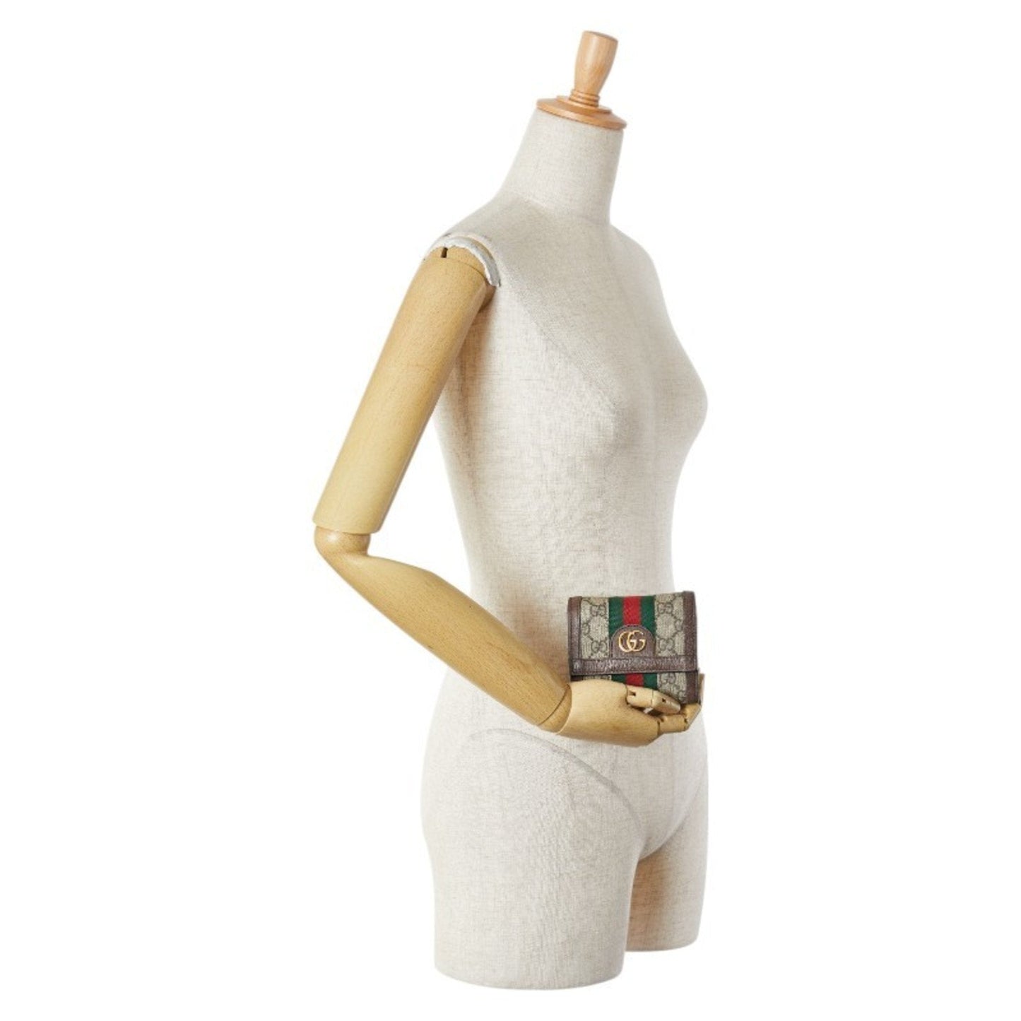 Gucci Brown Pvc Leather Wallet (Tri-Fold) ( )
