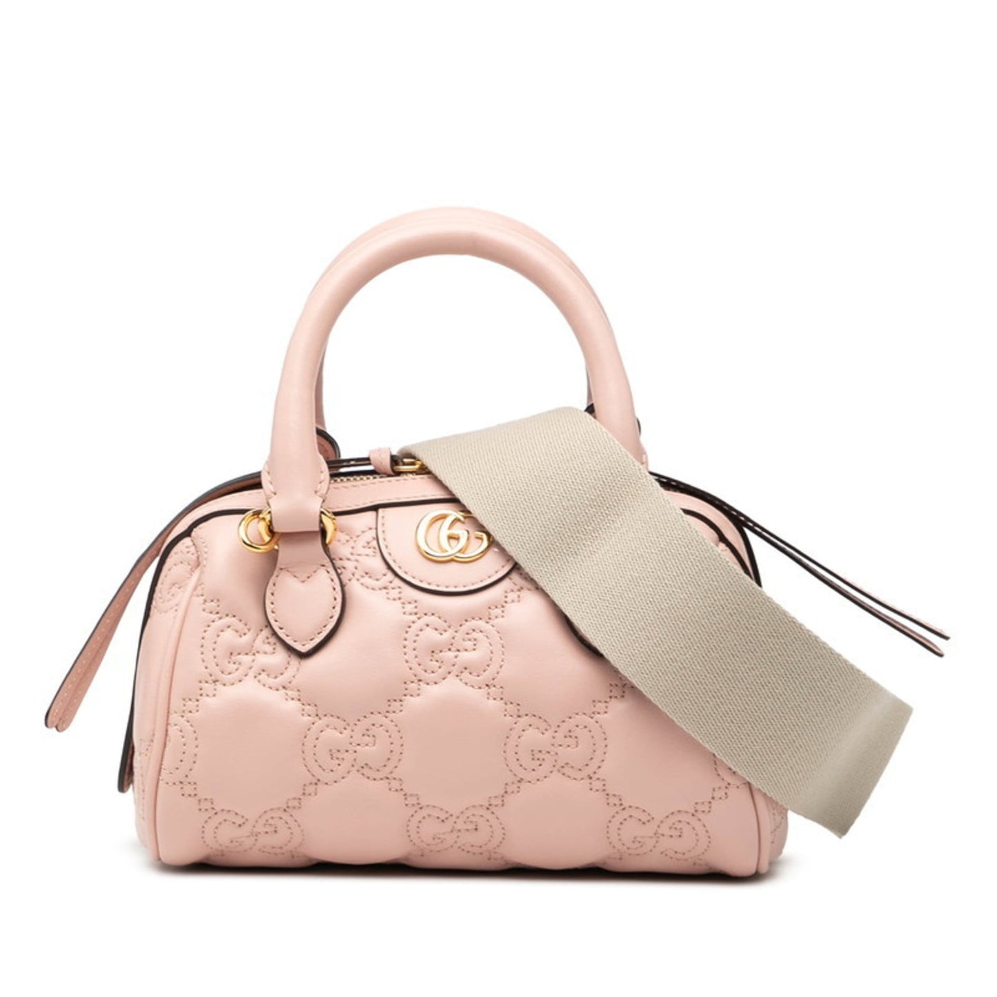 Gucci Pink Leather Handbag Shoulder Bag ( )