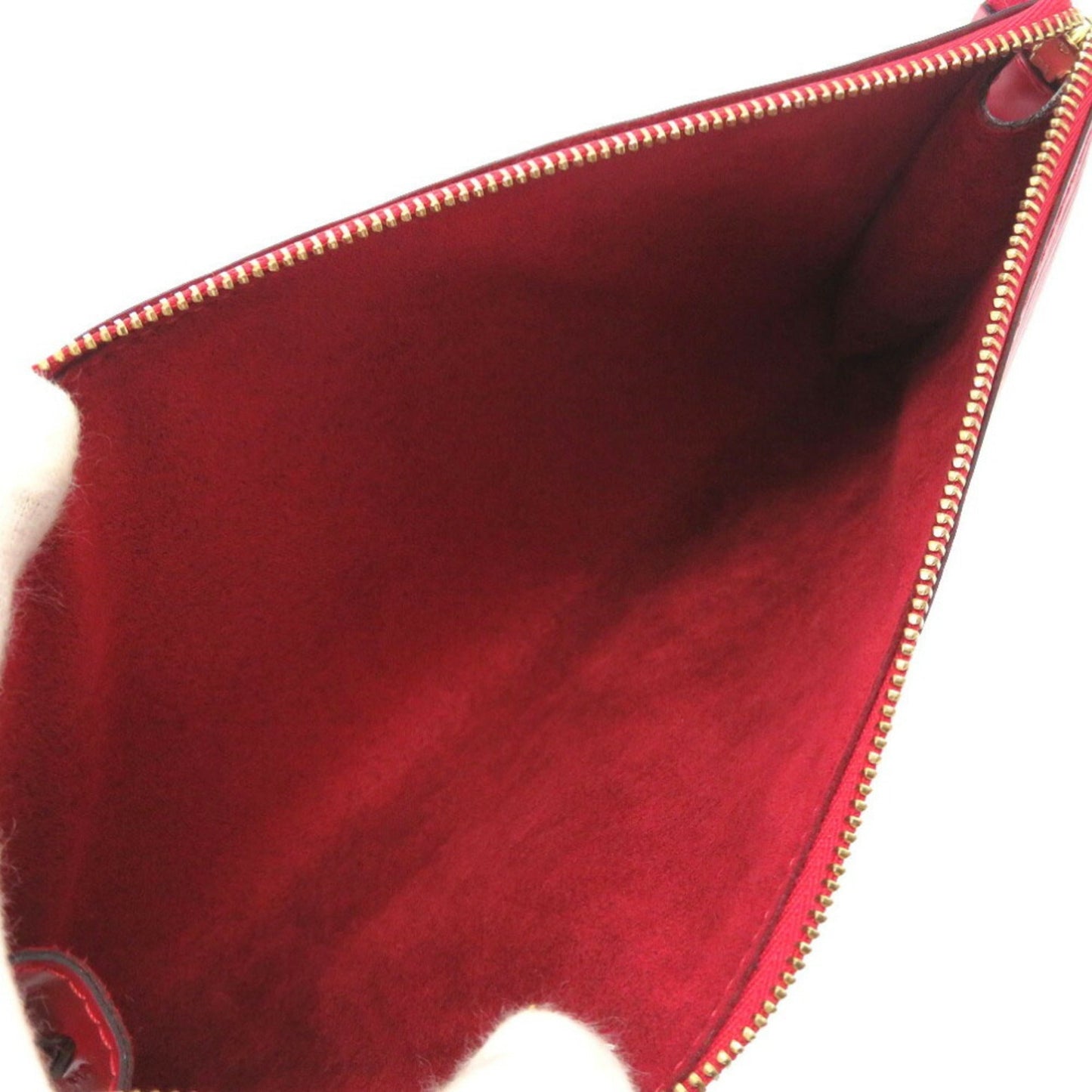 Louis Vuitton Epi Pochette Accessory Red Handbag 0193 LOUIS VUITTON