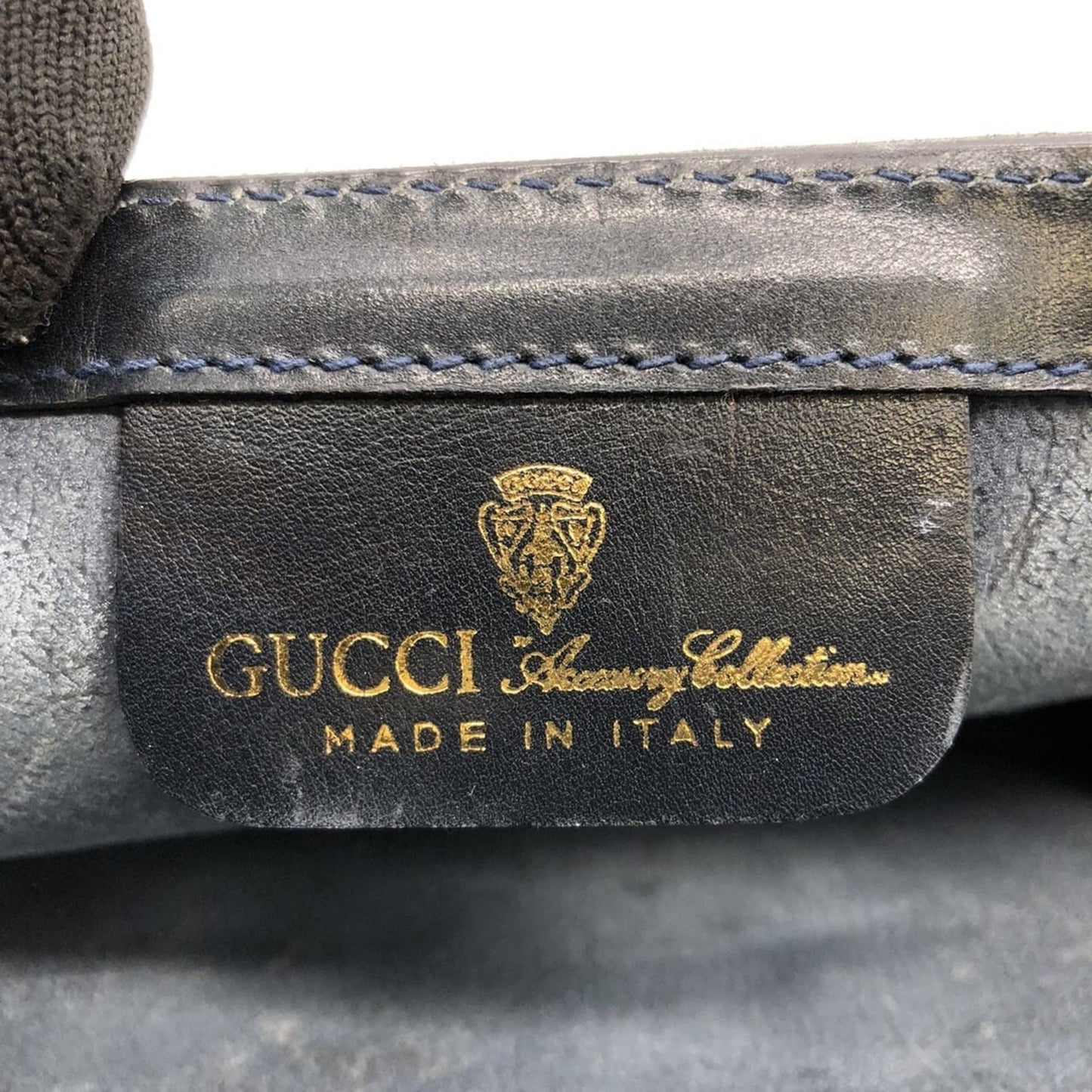 Gucci Navy Gg Supreme Clutch Bag Pouch ( )