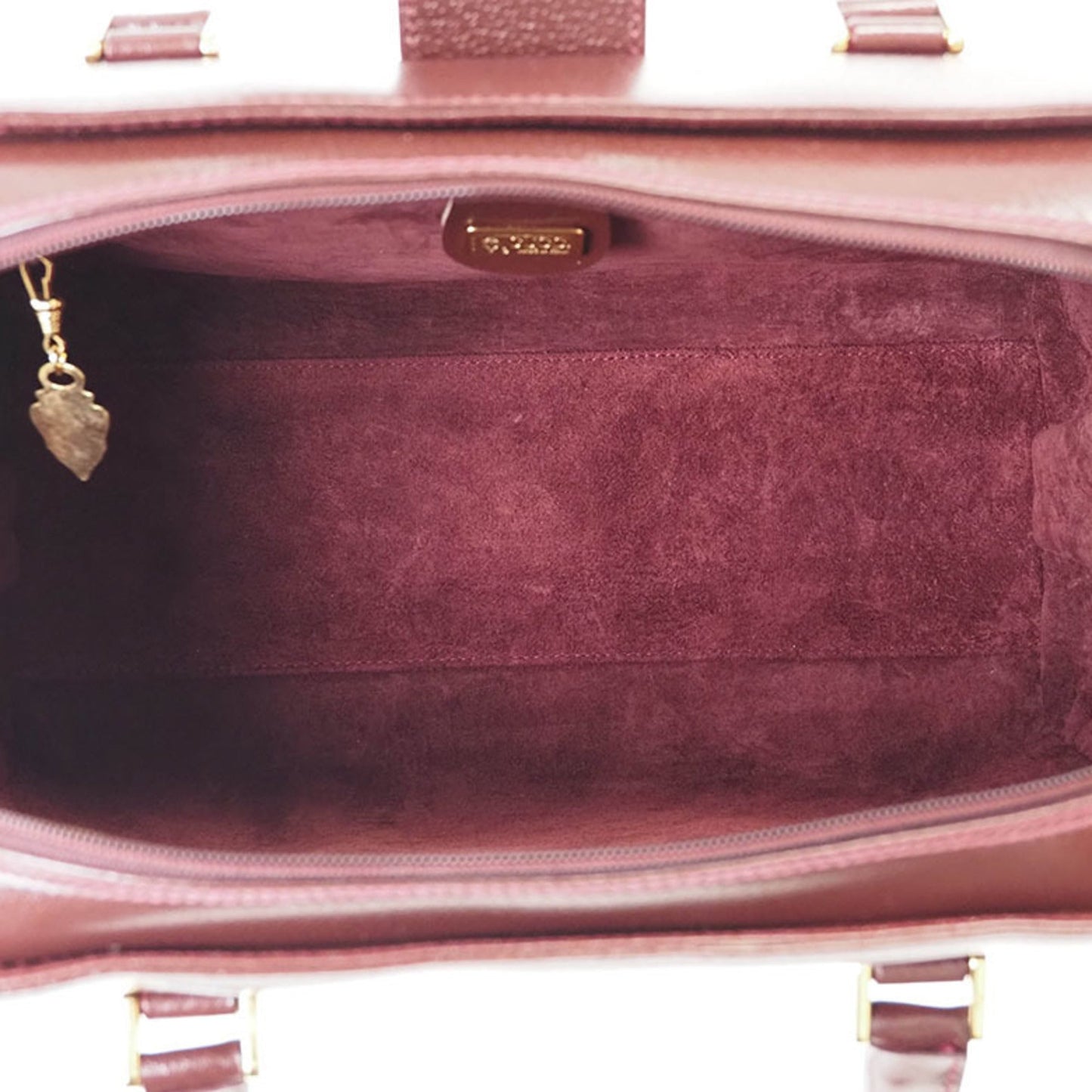 Gucci Bordeaux Leather Handbag ( )