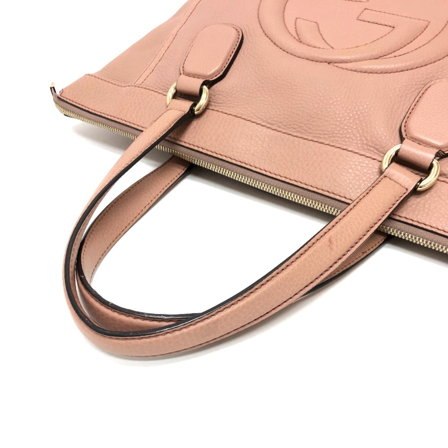 Gucci Beige Leather Handbag ( )