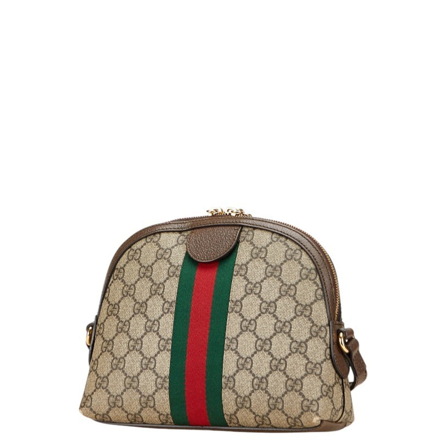Gucci Ophidia Beige Brown Pvc Leather Shoulder Bag ( )