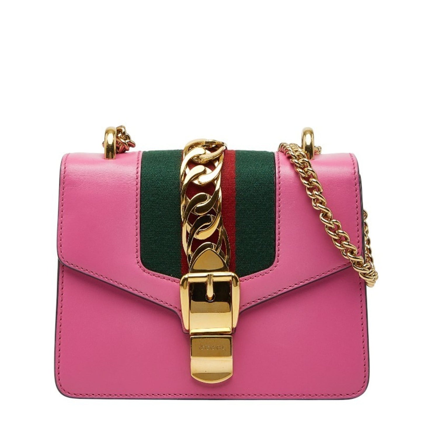 Gucci Pink Leather Shoulder Bag ( )