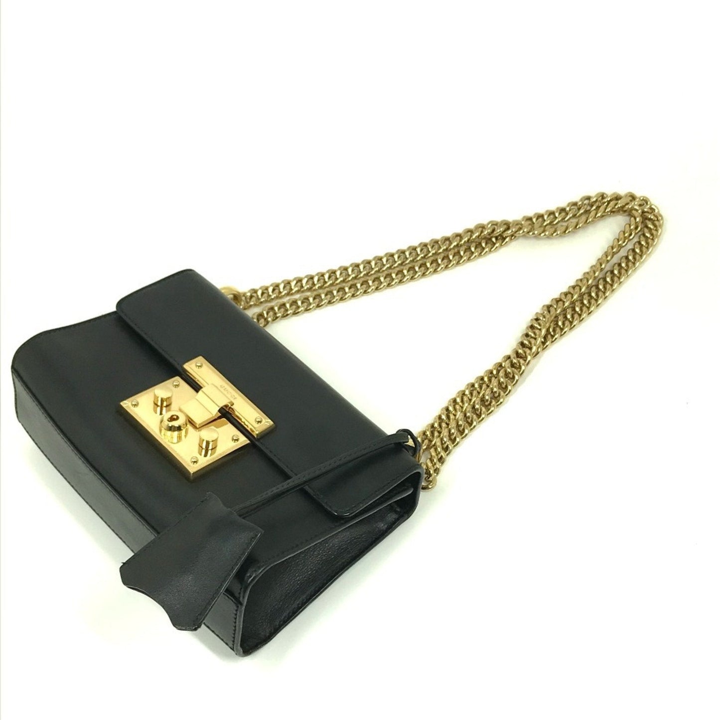 Gucci Black Leather Shoulder Bag ( )