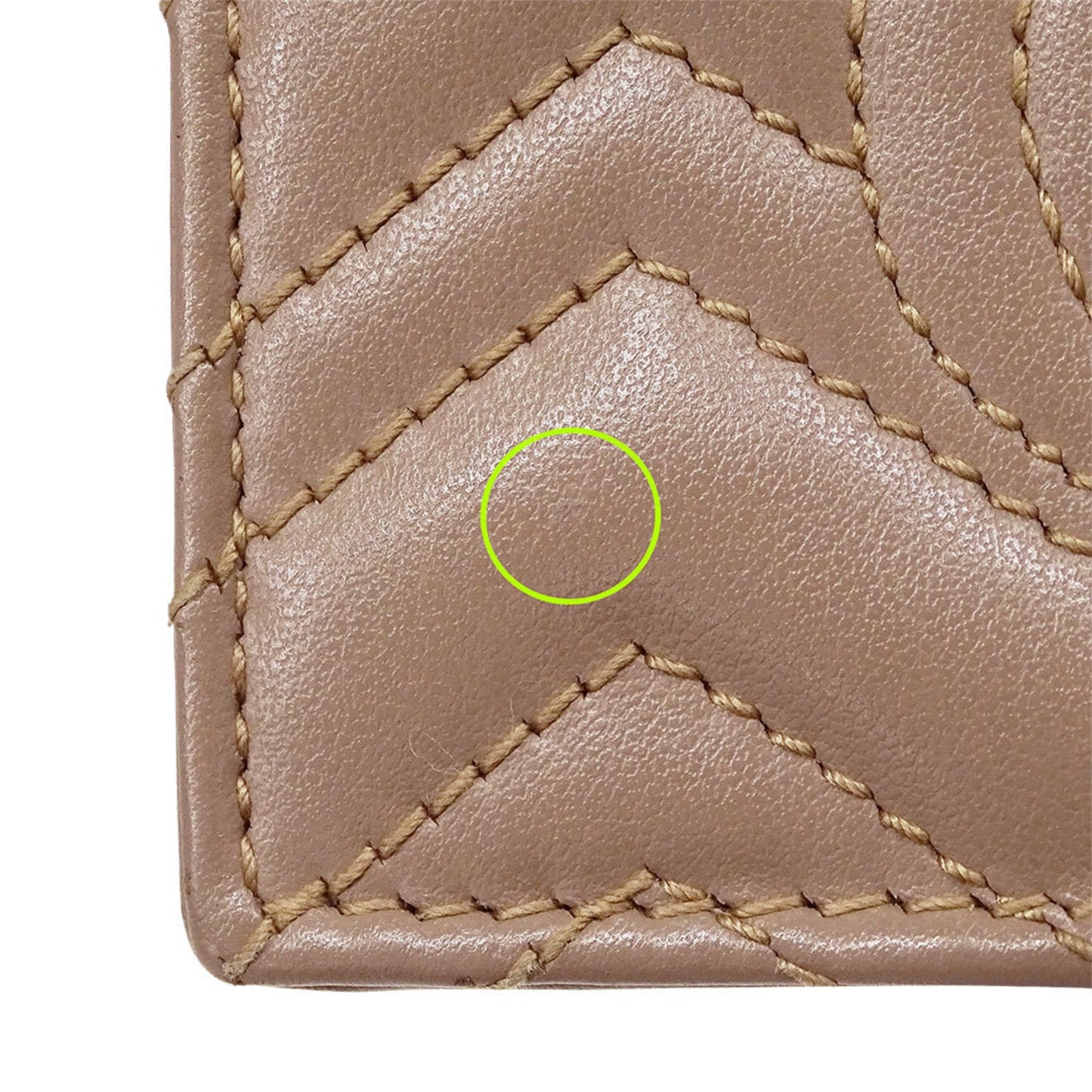 Gucci Pink Beige Leather Wallet (Bi-Fold) ( )