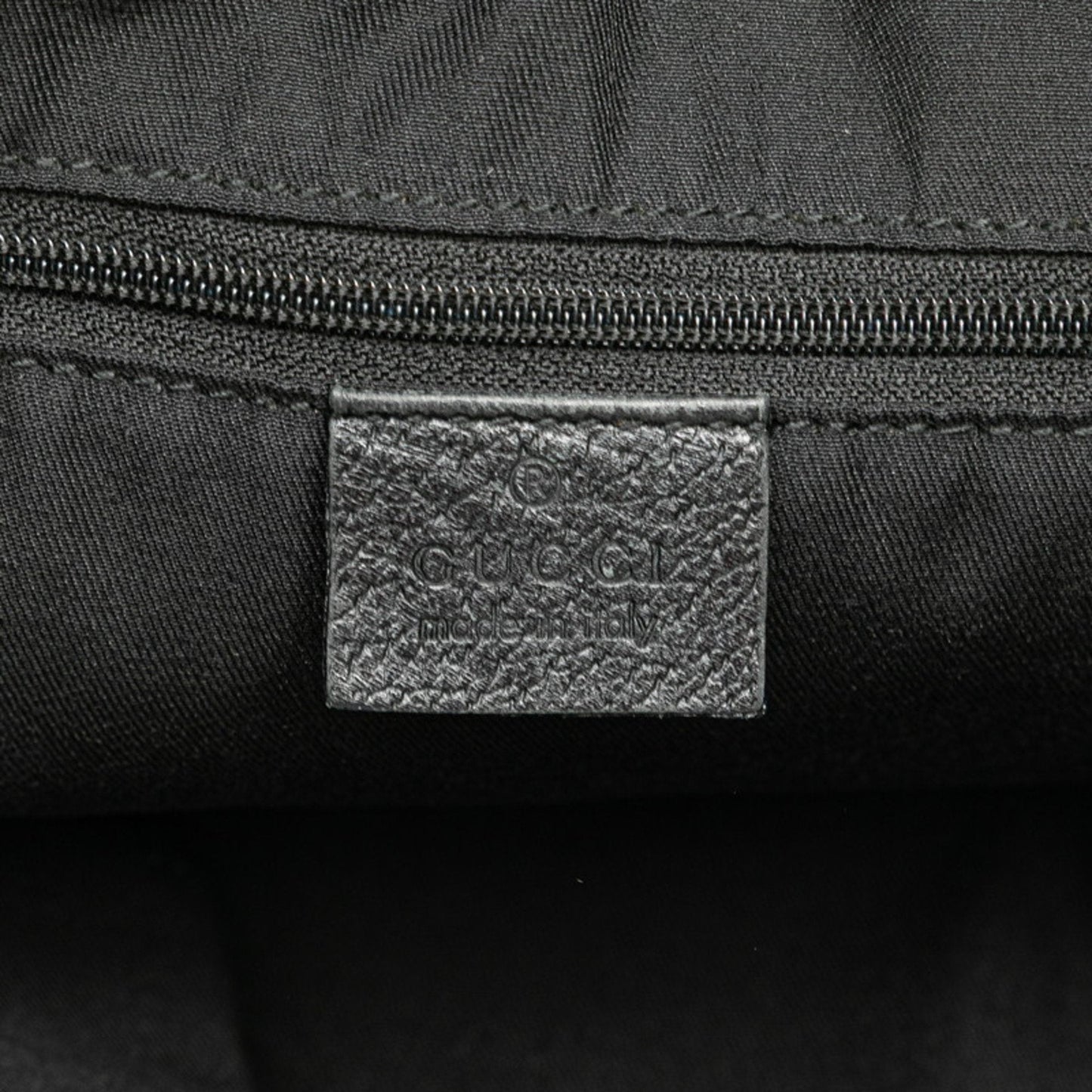 Gucci Gg Canvas Black Canvas Leather Handbag Tote Bag ( )