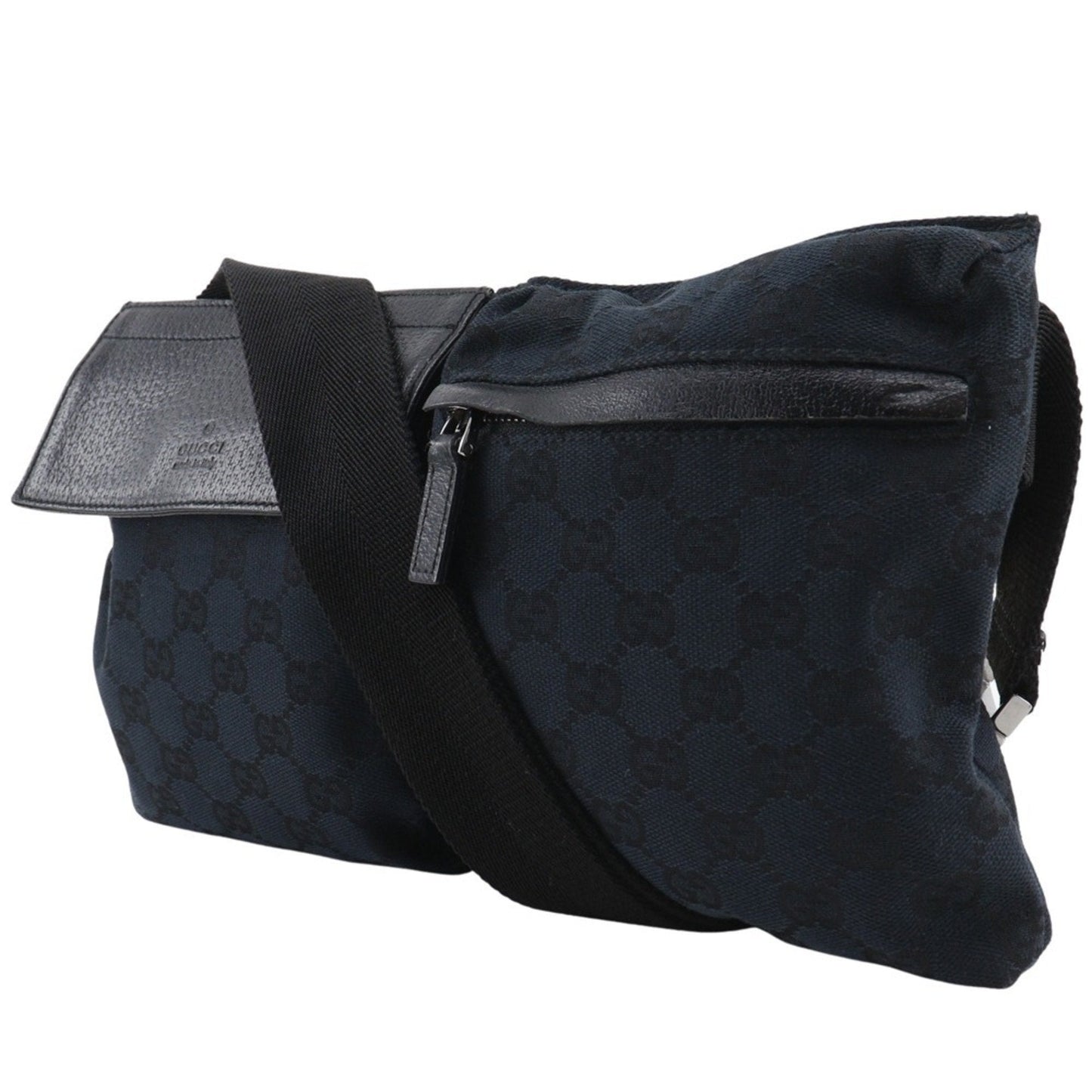 Gucci Gg Canvas Black Gg Canvas Sling Bag ( )