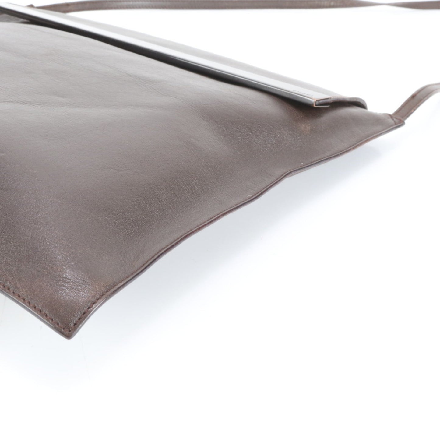 Gucci Brown Leather Shoulder Bag ( )
