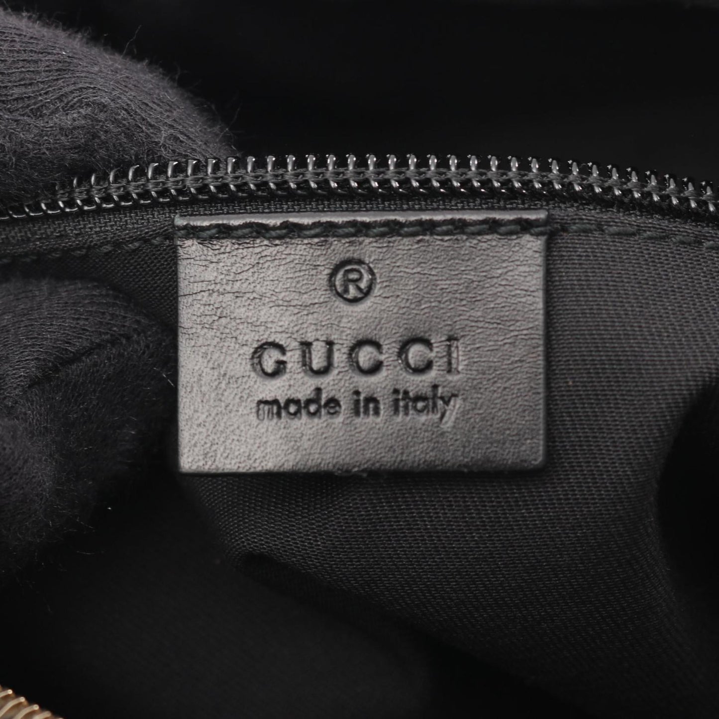 Gucci Black Coated Canvas Leather Shoulder Bag ( )
