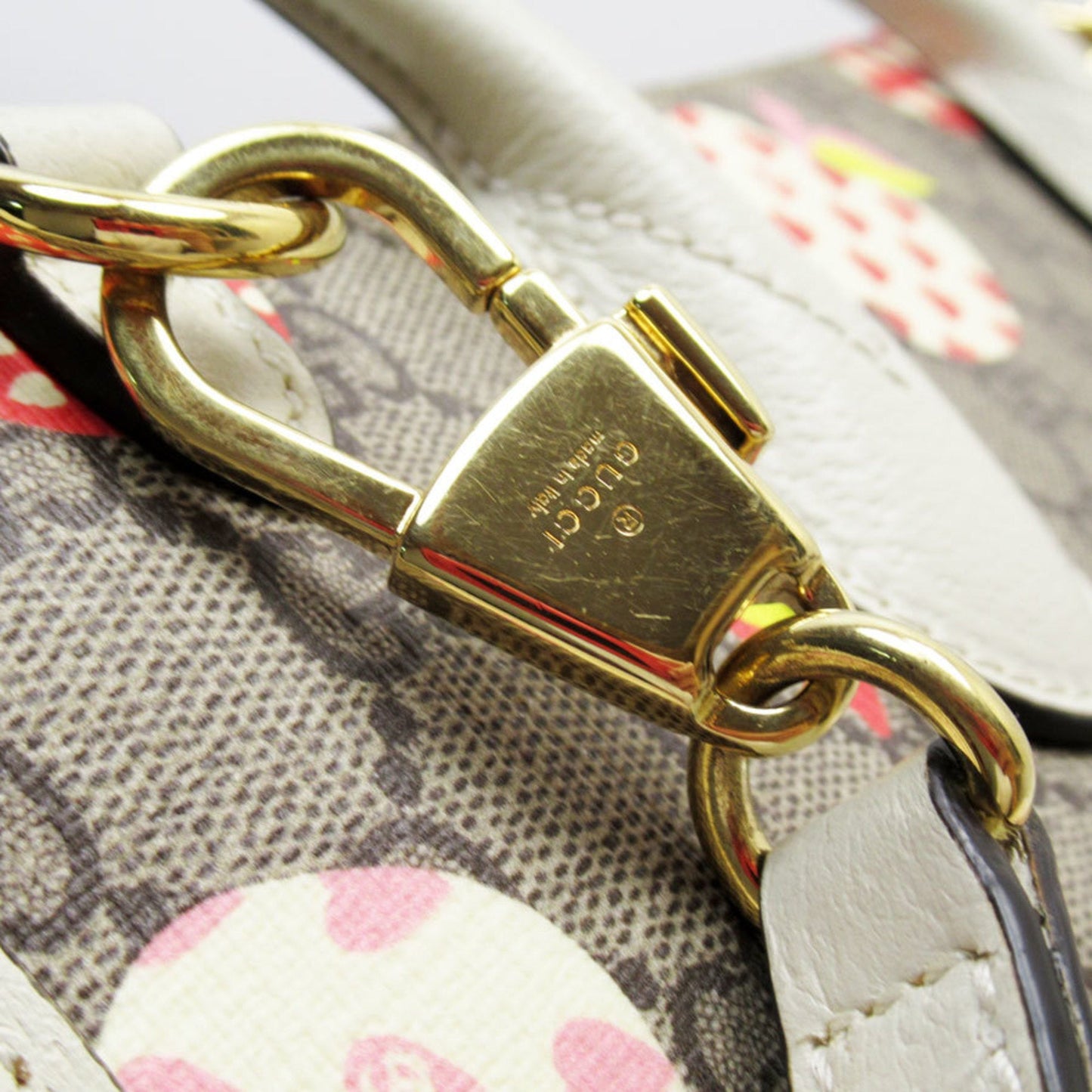Gucci Brown Ivory Gg Supreme Handbag Shoulder Bag ( )