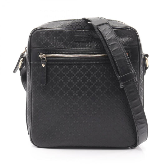 Gucci Black Coated Canvas Leather Shoulder Bag ( )