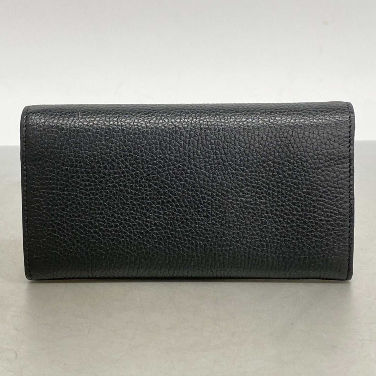 Gucci Black Leather Long Wallet (Bi-Fold) ( )
