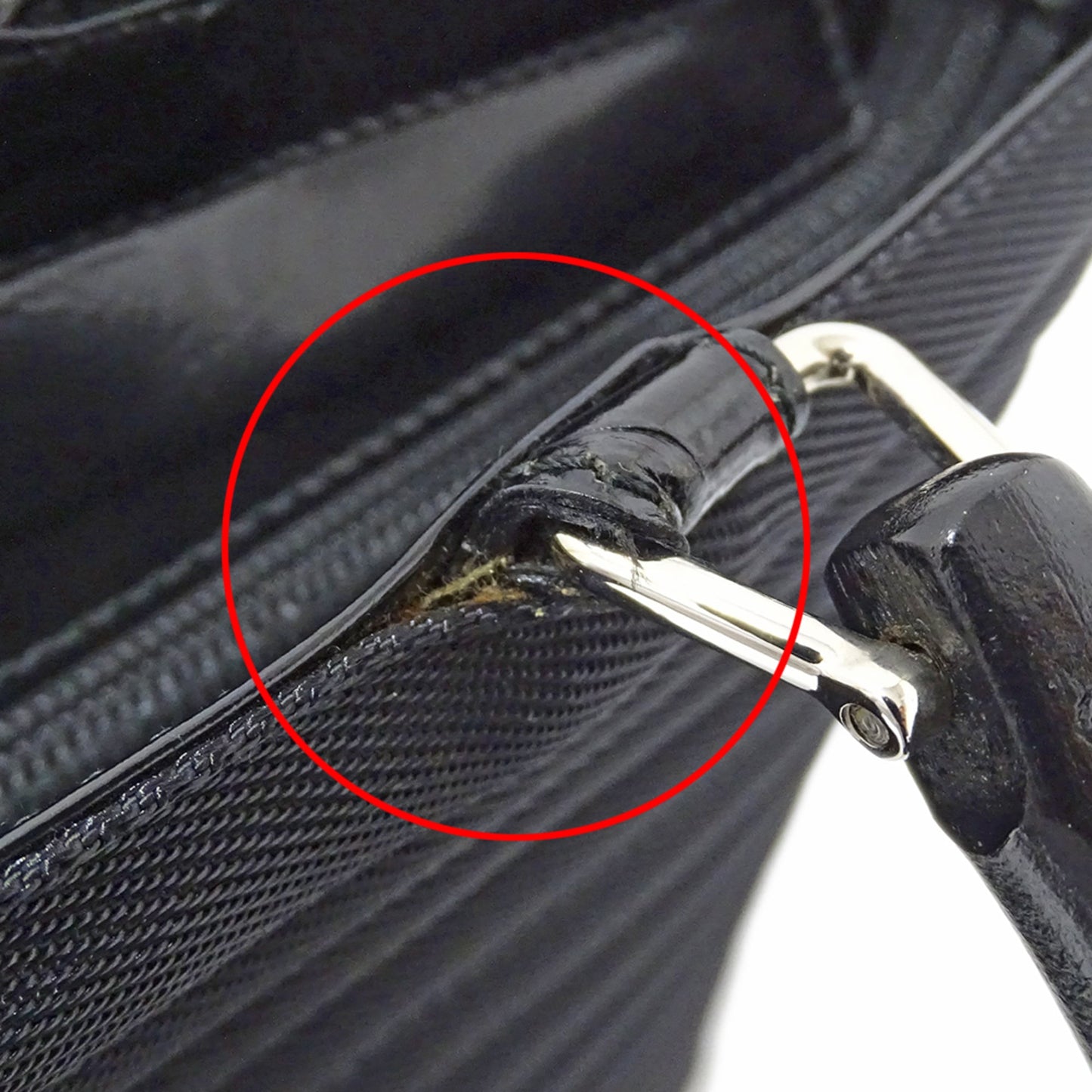 Gucci Black Nylon Handbag Shoulder Bag ( )